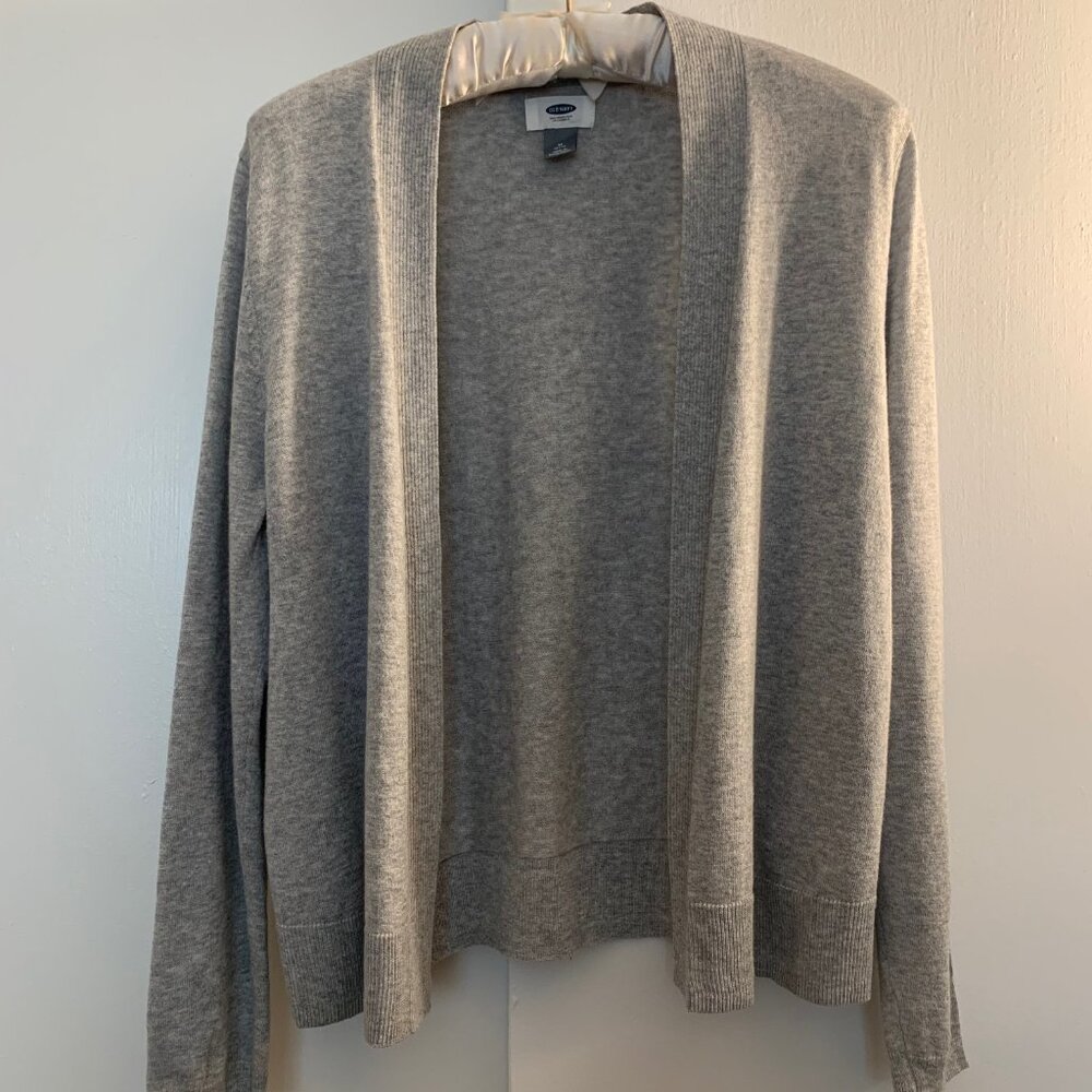 Old Navy Open Cardigan (Heather Grey) - Picture 2 of 6